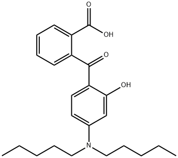 2-[4-(N,N-Dipentylamino)salicyloyl]benzoic acid 结构式