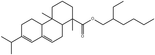 2-ethylhexyl [1R-(1alpha,4abeta,4balpha,10a.alpha)]-1,2,3,4,4a,4b,5,6,10,10a-decahydro-7-isopropyl-1,4a-dimethylphenanthren-1-carboxylate  结构式