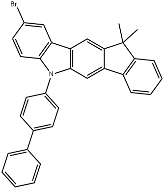 Indeno[1,2-b]carbazole, 5-[1,1'-biphenyl]-4-yl-2-broMo-5,11-dihydro-11,11-diMethyl-