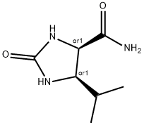 4-Imidazolidinecarboxamide,5-(1-methylethyl)-2-oxo-,cis-(9CI) 结构式