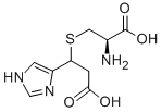 S-(2-carboxy-1-(1H-imidazol-4-yl) ethyl)cysteine 结构式