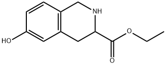6-羟基-1,2,3,4-四氢异喹啉-3-羧酸乙酯 结构式