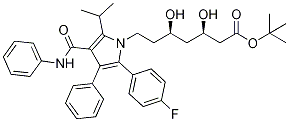 阿托伐他汀叔丁酯 结构式