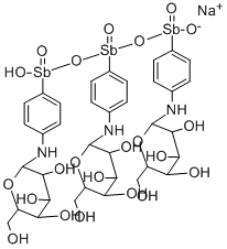 锑巴葡胺 结构式