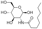 N-(Β-D-吡喃葡萄糖)辛酰胺 结构式
