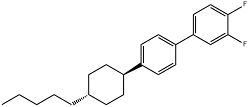 3,4-二氟-4-(4-戊基环己基)联苯 结构式