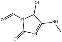 1H-Imidazole-1-carboxaldehyde, 2,5-dihydro-5-hydroxy-4-(methylamino)-2-oxo- (9CI) 结构式