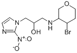 (((4-bromotetrahydro-2H-pyran-3-yl)amino)methyl)-2-nitro-1H-imidazole-1-ethanol 结构式