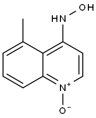 5-METHYL-4-HYDROXYLAMINOQUINOLINE-1-OXIDE 结构式