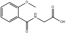 (2-甲氧基苯甲酰基氨基)-乙酸 结构式