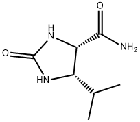 4-Imidazolidinecarboxamide,5-(1-methylethyl)-2-oxo-,(4S-cis)-(9CI) 结构式