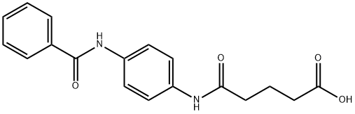 PENTANOIC ACID, 5-[[4-(BENZOYLAMINO)PHENYL]AMINO]-5-OXO- 结构式