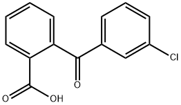 2-(3-氯苯甲酰)苯甲酸 结构式