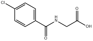 (4-氯苯甲酰基氨基)-乙酸 结构式