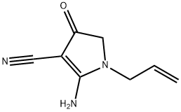 1H-Pyrrole-3-carbonitrile,  2-amino-4,5-dihydro-4-oxo-1-(2-propenyl)-  (9CI) 结构式