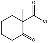 Cyclohexanecarbonyl chloride, 1-methyl-2-oxo- (9CI) 结构式