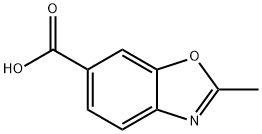 2-甲基-1,3-苯并恶唑-6-羧酸 结构式