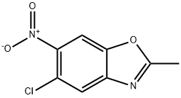 2-甲基-5-氯-6-硝基苯并恶唑 结构式