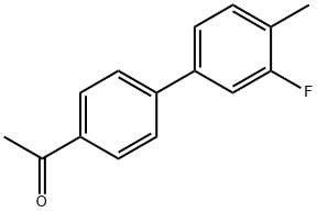 1-[4-(3-Fluoro-4-methylphenyl)phenyl]ethanone 结构式