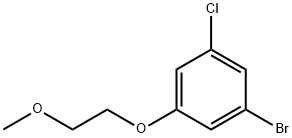 1-Bromo-3-chloro-5-(2-methoxyethoxy)benzene 结构式