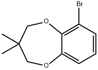 6-bromo-3,3-dimethyl-3,4-dihydro-2H-benzo[b][1,4]dioxepine 结构式