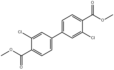 3,3'-二氯联苯-4,4'-二甲酸二甲酯 结构式