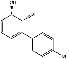 3,5-Cyclohexadiene-1,2-diol, 3-(4-hydroxyphenyl)-, (1S-cis)- (9CI) 结构式
