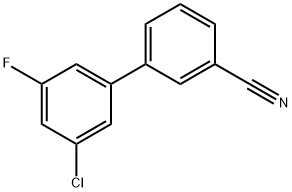 3-(3-Chloro-5-fluorophenyl)benzonitrile 结构式