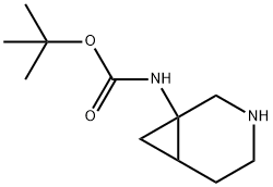N-{3-氮杂双环[4.1.0]庚烷-1-基氨基甲酸叔丁酯 结构式