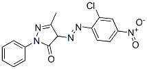 4-[(2-chloro-4-nitrophenyl)azo]-3-methyl-1-phenyl-2-pyrazolin-5-one  结构式