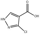 3-氯- 4 -羧酸-1H-吡唑 结构式