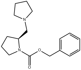 2-PYRROLIDIN-1-YLMETHYL-PYRROLIDINE-1-CARBOXYLIC ACID BENZYL ESTER 结构式