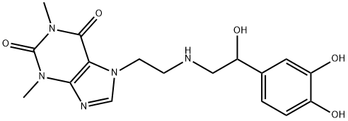 茶碱那林 结构式