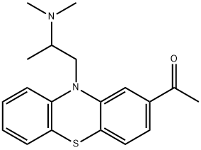 醋异丙嗪 结构式