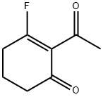 2-Cyclohexen-1-one, 2-acetyl-3-fluoro- (9CI) 结构式