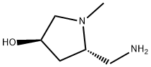 3-Pyrrolidinol,5-(aminomethyl)-1-methyl-,(3R-trans)-(9CI) 结构式
