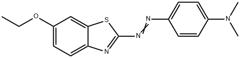 2-[p-(Dimethylamino)phenylazo]-6-ethoxybenzothiazole 结构式