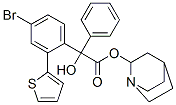 quinuclidinyl-2-thienyl-4-bromobenzilate 结构式