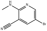 5-溴-2-(甲氨基)烟腈 结构式