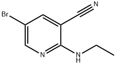 5-溴-2-(乙氨基)烟腈 结构式