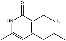 2(1H)-吡啶酮, 3-(氨基甲基)-6-甲基-4-丙基- 结构式