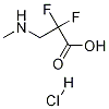 2,2-二氟-3-(甲氨基)丙酸盐酸盐 结构式