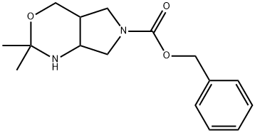 6-CBZ-2,2-二甲基六氢吡咯并[3,4-D]-1,3-噁嗪 结构式