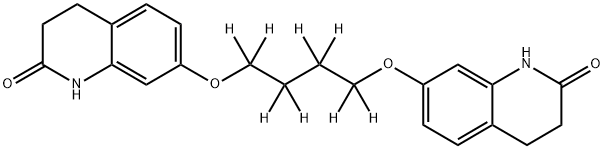 1,4-Bis[3,4-dihydro-2(1H)-quinolinon-7-oxy]butane-d8 结构式