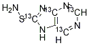Azathioprine-13C4 结构式