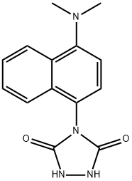 4-[4-(DiMethylaMino)naphthyl]-1,2,4-triazolidine-3,5-dione 结构式