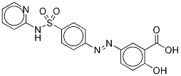 柳氮磺胺吡啶-D4 结构式