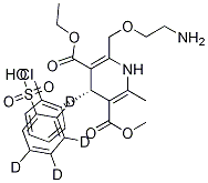 (R)-氨氯地平-D4 结构式