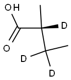 (R)-2-Methylbutyric Acid-d3 结构式