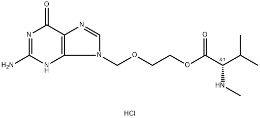 ACYCLOVIR N-METHYL-L-VALINATE HYDROCHLORIDE 结构式
